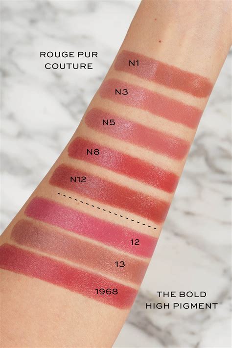 ysl 151|ysl rouge volupte shine swatches.